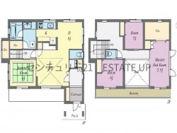 DEMO-01 市役所前電停徒歩550ｍ。城山町の高台に佇むRC造5LDK住宅。吹抜のある明るいリビングと134平米超のゆとりある間取り。駐車3台可で、中心市街地へのアクセスも良好です。